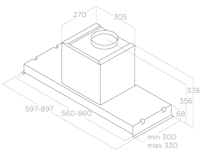ELICA GLASS OUT IX/A/60
