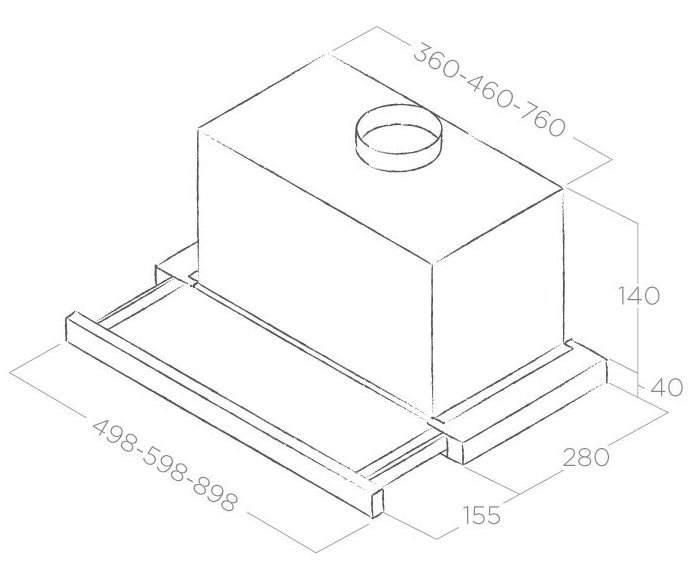 ELICA ELITE 14 LUX GRVT/A/90