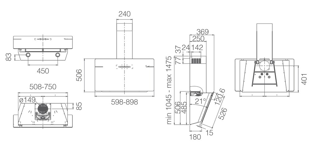 ELICA L'ESSENZA WH/A/90