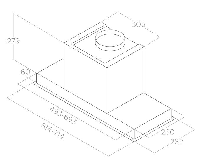 ELICA HIDDEN 2.0 IX/A/52