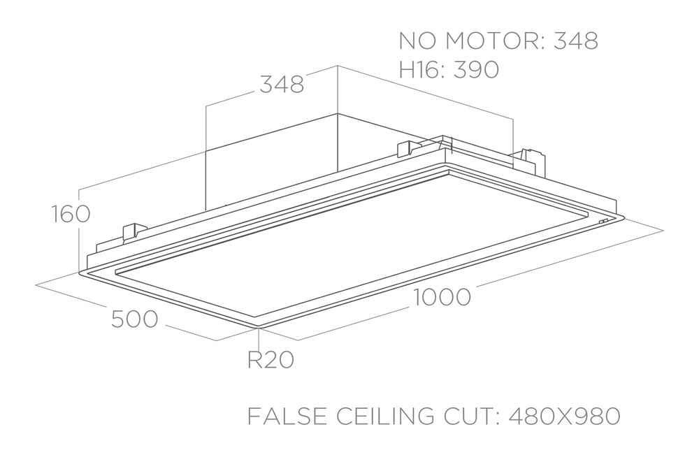 ELICA ILLUSION NO MOTOR WH/A/100