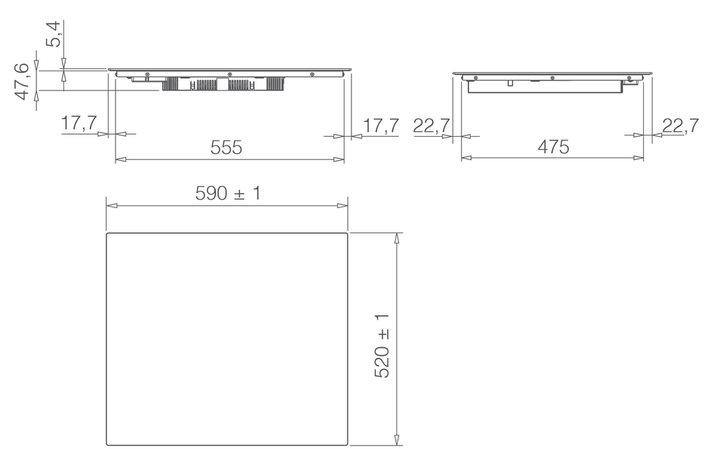 ELICA RATIO CONNEX 603 PLUS BL