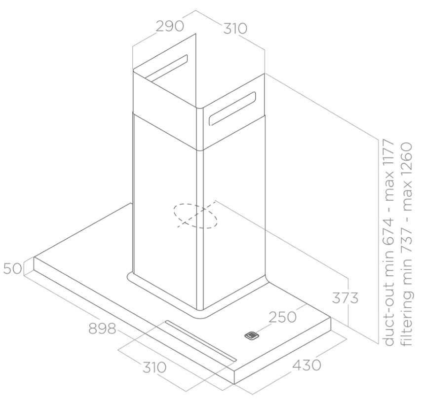 ELICA BIO WH/A 90 ROVERE