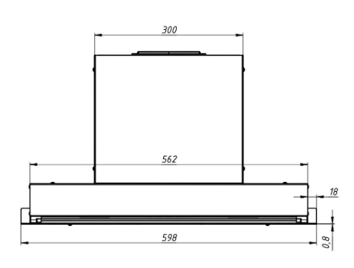 Elikor Sense Glass 60П-1000 черный