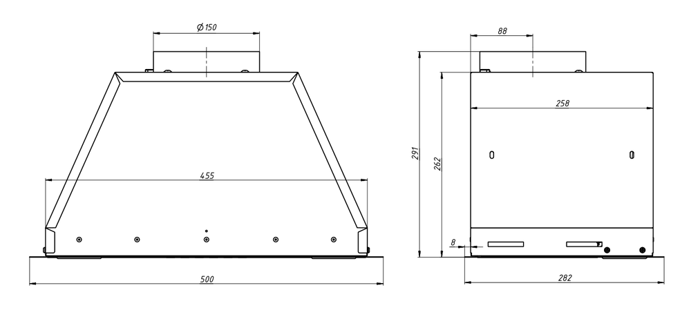 Elikor Врезной блок BOX 50П-1000-Э4Д черный
