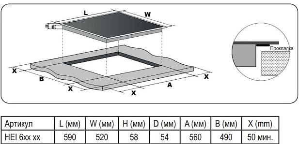 Evelux HEI 641 W