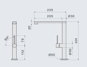 Falmec PURE STEEL FLAT