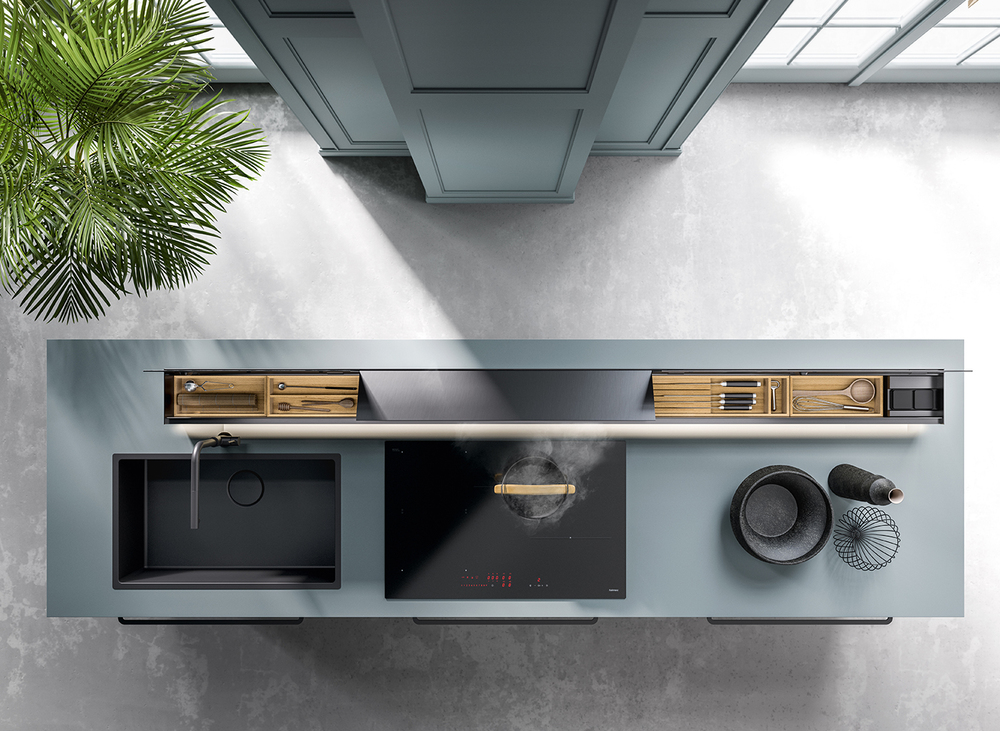 Falmec система хранения MONOLITH 90 VETRO NERO