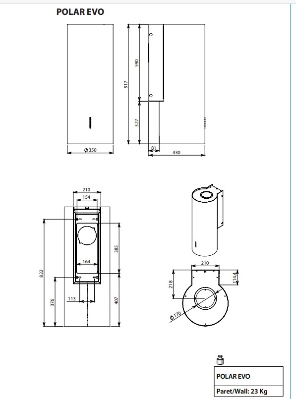 Falmec POLAR EVO BLACK 35