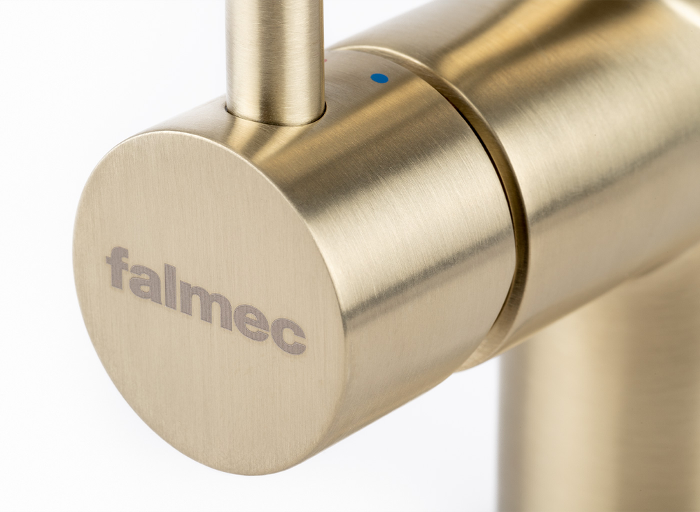 Falmec TREVI ROUND PVD BRUSHED PALE GOLD, смеситель, золото