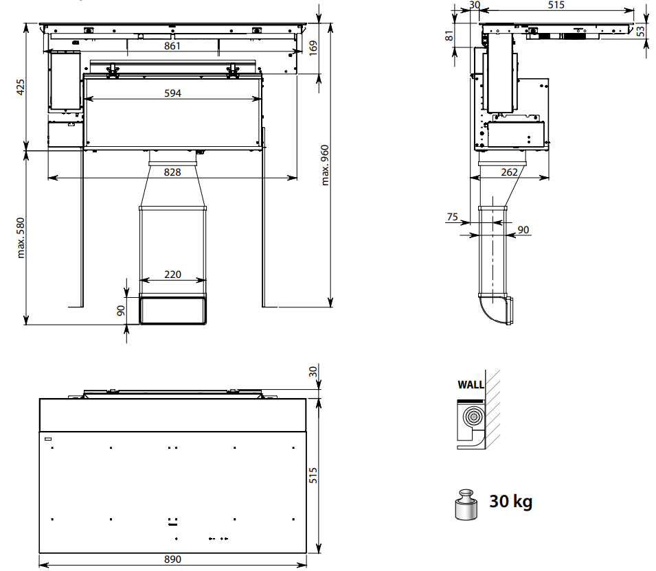 Falmec BRERA 90 MATT