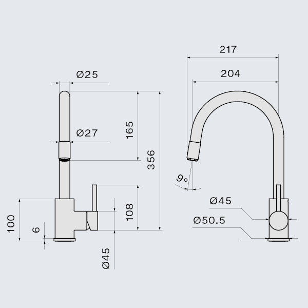 Falmec PURE STEEL ROUND, смеситель, нержавеющая сталь