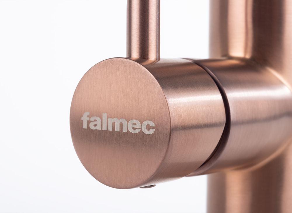 Falmec TREVI ROUND PVD BRUSHED COPPER BRONZE, смеситель, медь