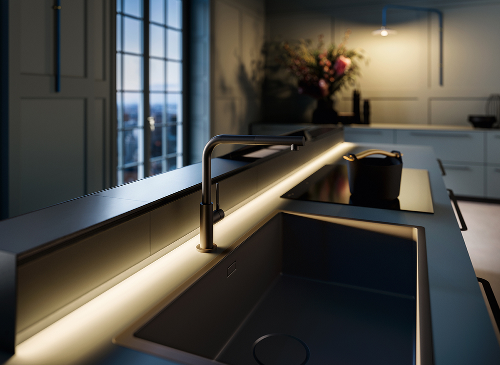 Falmec система хранения MONOLITH 90 VETRO NERO