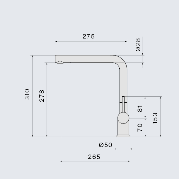Falmec ISEO CORNER WH, смеситель, белый