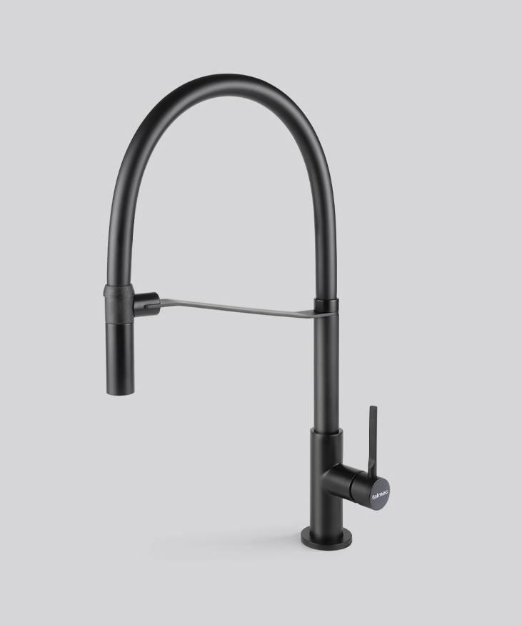 Falmec TREVI PRO MATT BLACK, смеситель, черный матовый