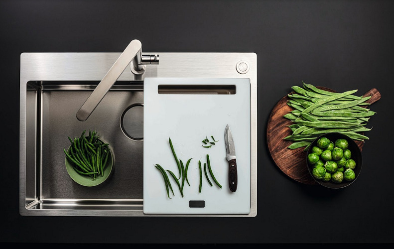 Falmec разделочная доска, дерево 330х420 WHITE