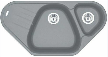 Franke AZG 661-E, мойка, гранит, серый камень