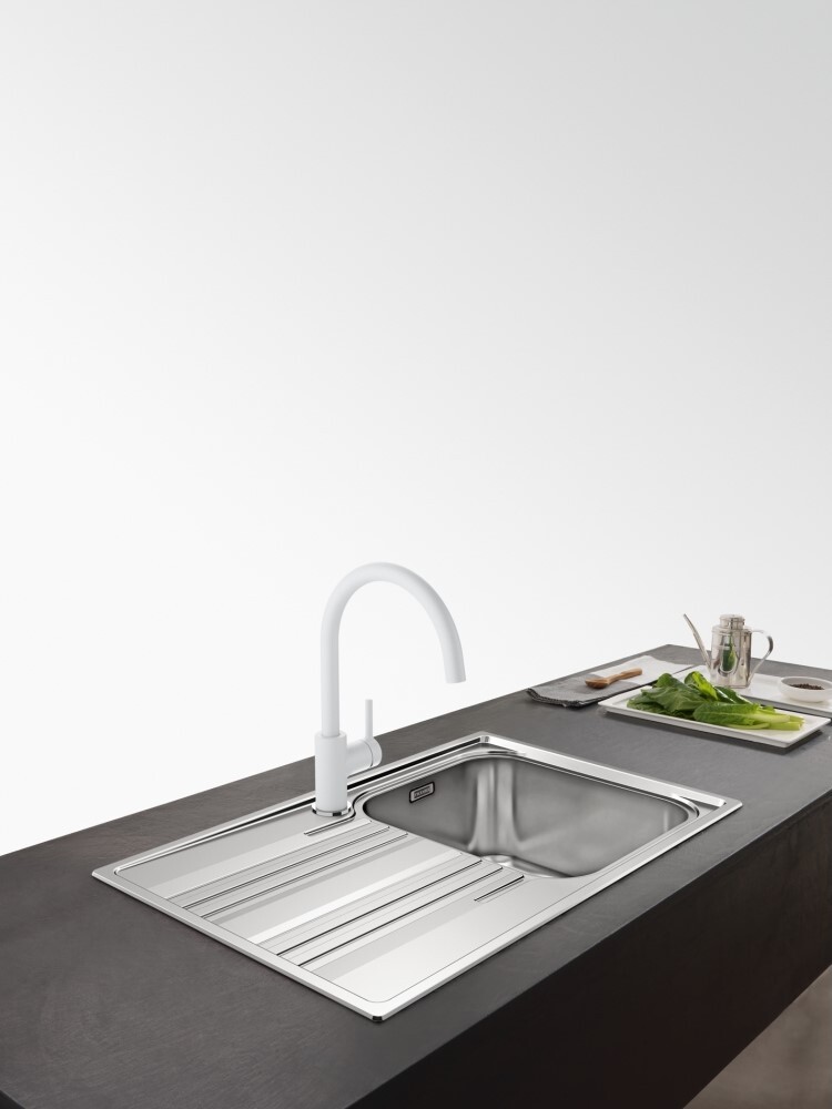 Franke Lina XL, смеситель, гранит, белый