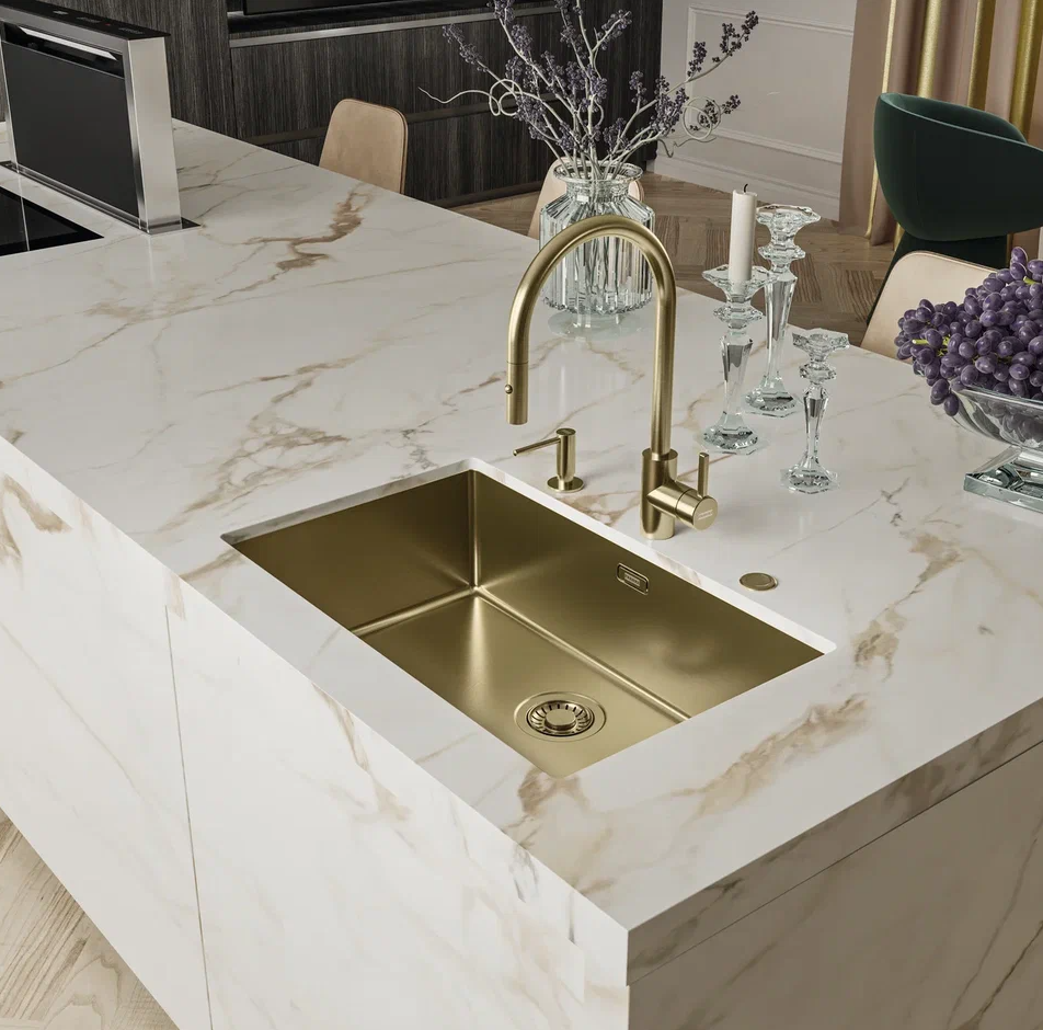 Franke BXM 210/110-68 F-INOX, мойка, нержавеющая сталь, золото