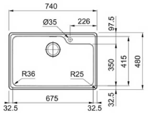 Franke BCX 610-74 TL, мойка, нержавеющая сталь полированная