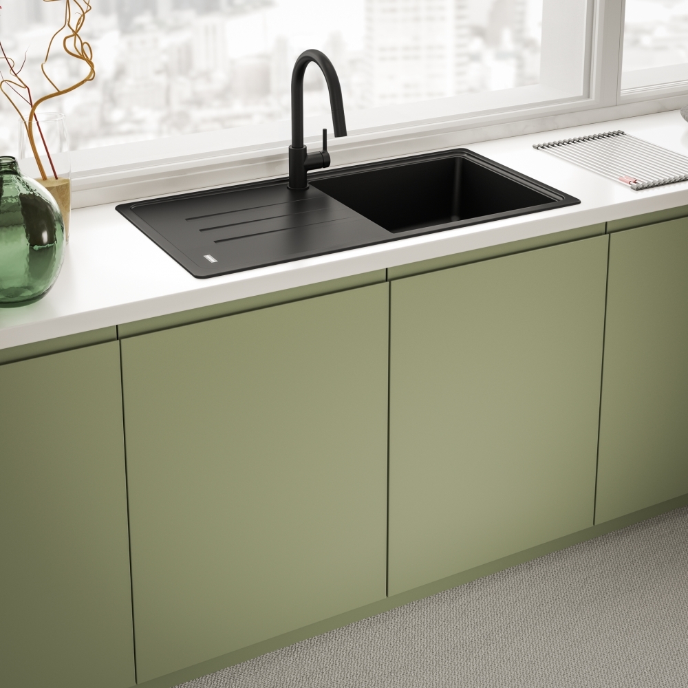 Franke Lina, смеситель, черный матовый