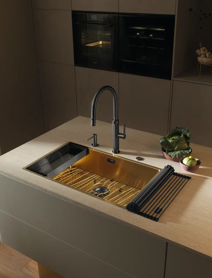 Franke BXM 210/110-68 F-INOX, мойка, нержавеющая сталь, золото