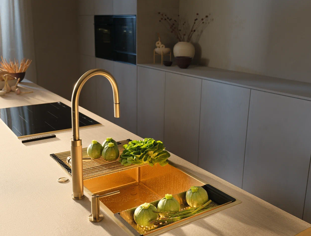 Franke BXM 210/110-68 F-INOX, мойка, нержавеющая сталь, золото