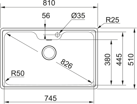 Franke BCX 610-81 TL, мойка, нержавеющая сталь