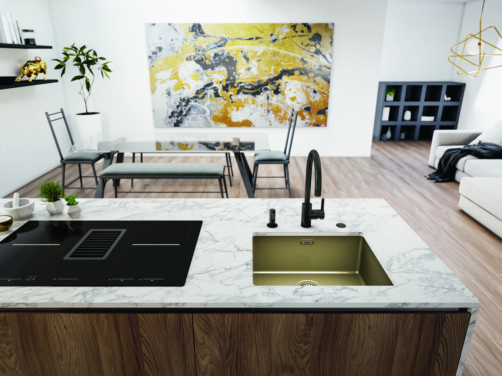 Franke BXM 210/110-50 F-INOX, мойка, нержавеющая сталь, золото