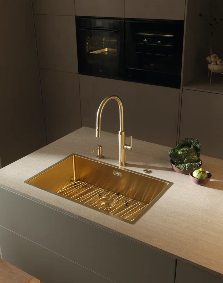 Franke BXM 210/110-68 F-INOX, мойка, нержавеющая сталь, золото