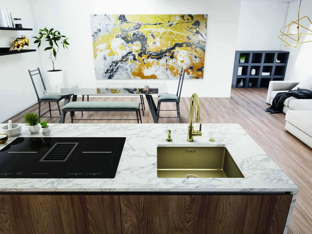 Franke BXM 210/110-50 F-INOX, мойка, нержавеющая сталь, золото