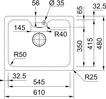 Franke BCX 110-55 TL, мойка, нержавеющая сталь