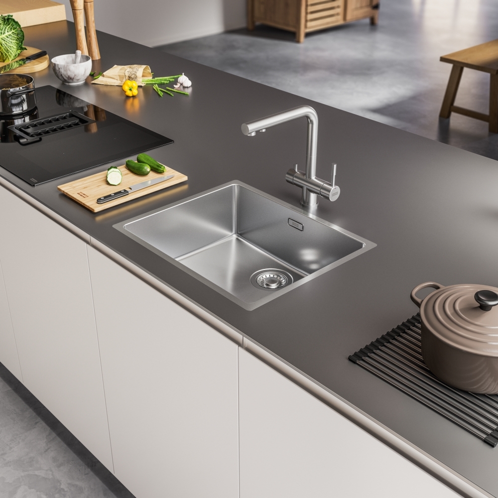 Franke Atlas Clear water, смеситель, нержавеющая сталь