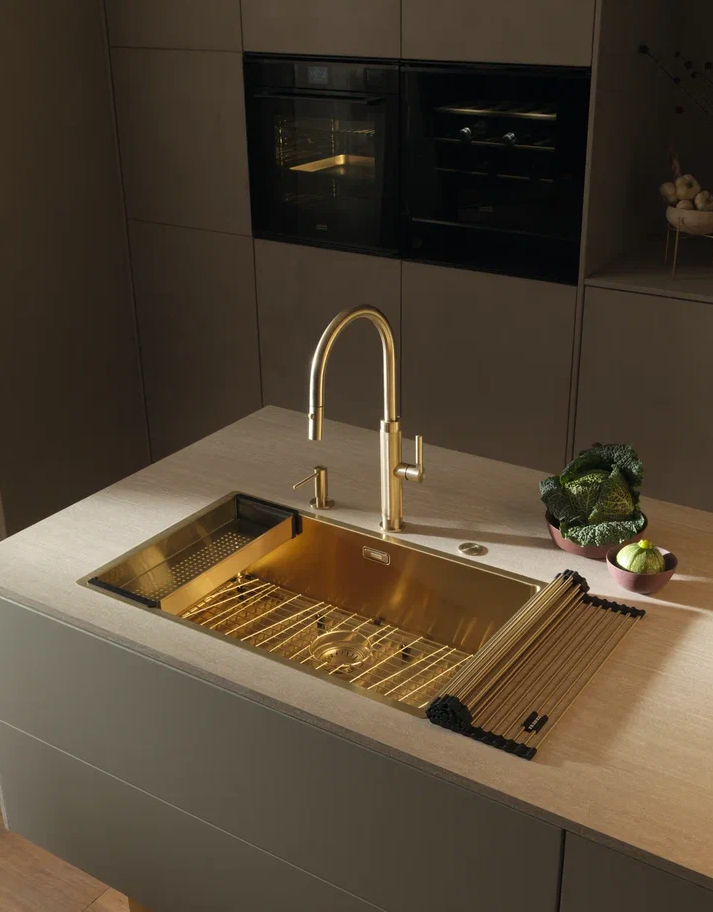Franke BXM 210/110-68 F-INOX, мойка, нержавеющая сталь, золото