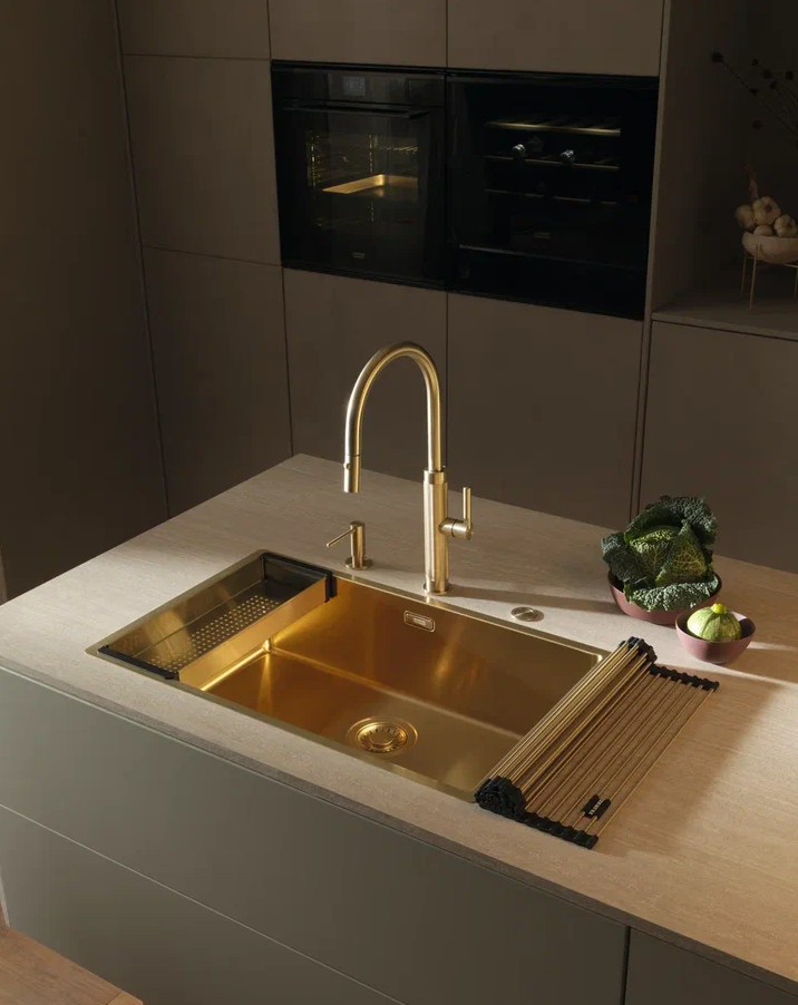 Franke BXM 210/110-68 F-INOX, мойка, нержавеющая сталь, золото