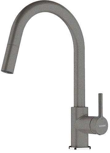 Franke Lina, смеситель, гранит, серый камень