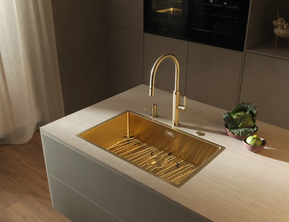 Franke BXM 210/110-68 F-INOX, мойка, нержавеющая сталь, золото