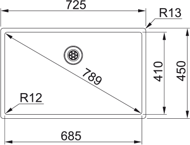 Franke BXX 210-68, мойка, нержавеющая сталь