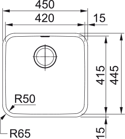 Franke BCX 110-42, мойка, нержавеющая сталь