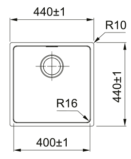 Franke Felix FEX 110–40, мойка, нержавеющая сталь полированная