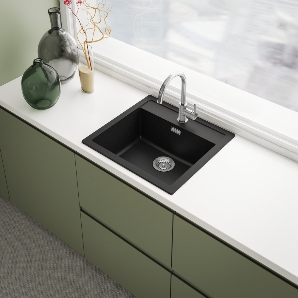 Franke Sirius SID 610, мойка, гранит, оникс