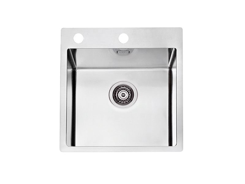 Мойка PURE 30 KMB-90 515X525 в компл. с сифоном 1127252, 1103609 Брашированная сталь