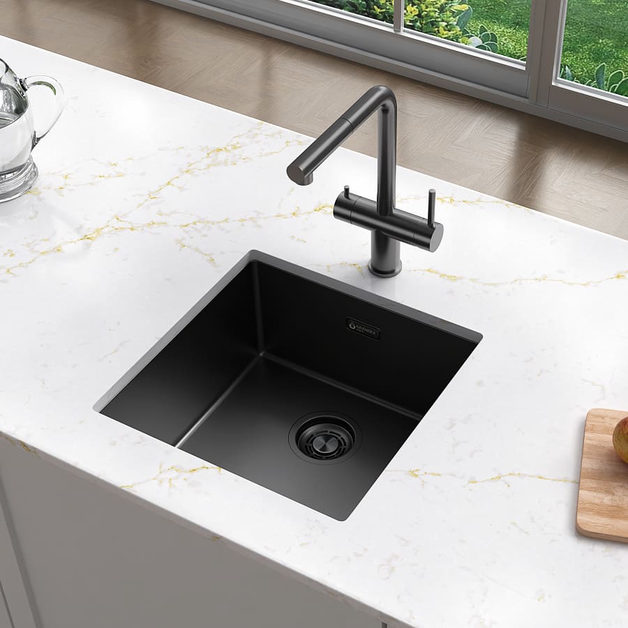 Мойка Grandex Aqua OPTIMA 44, 440х440х200, (5011353) ANTHRACITE