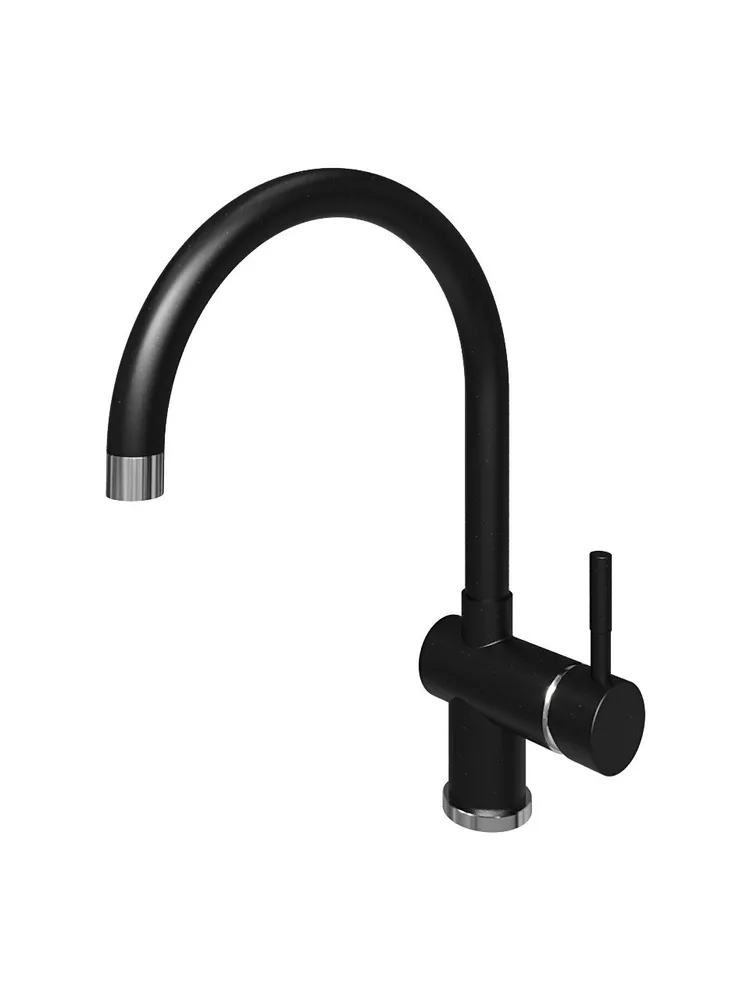 Смеситель кухонный Grandex Aqua BASIC-C (9003015) CARBON