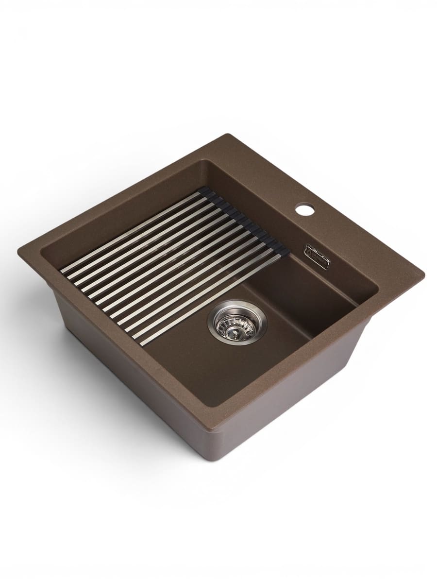 Кухонная мойка Grandex Aqua COMFORT 51F (500406) CARBON