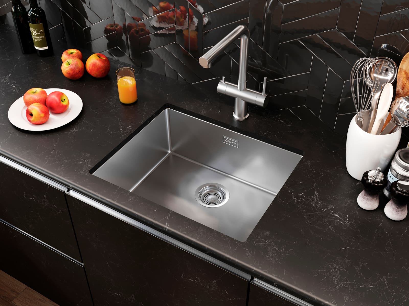 Мойка Grandex Aqua OPTIMA 54, 540х440х200, (501136) SAT