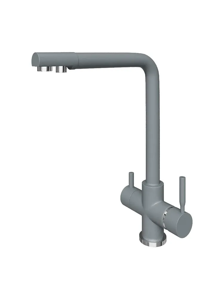 Смеситель кухонный Grandex Aqua PURE-L (9001015) CONCRETE