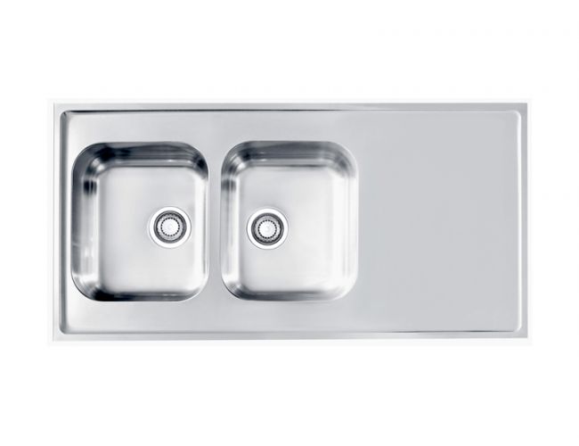 Мойка CLASSIC PRO 100 -90 1200X600 в комплекте с сифоном 1130555 SAT