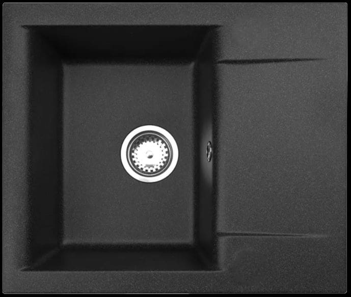 Мойка для кухни GEM 20 GRANITAL G91 590X500X180 в комплекте с сифоном(1149116) G91 CARBON